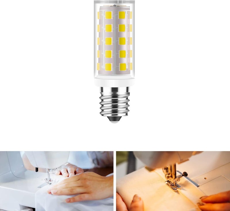 Yucclim LED Light Bulb 7/16 Base 4W 40W equivalent – No flicker Fit Many Brother/ Baby Lock Sewing Machine Light Bulb, Replace the 15 Watt Sewing Machine halogen lamp - Screw-In #7SCW (1Pack, Natural White) - Image 1